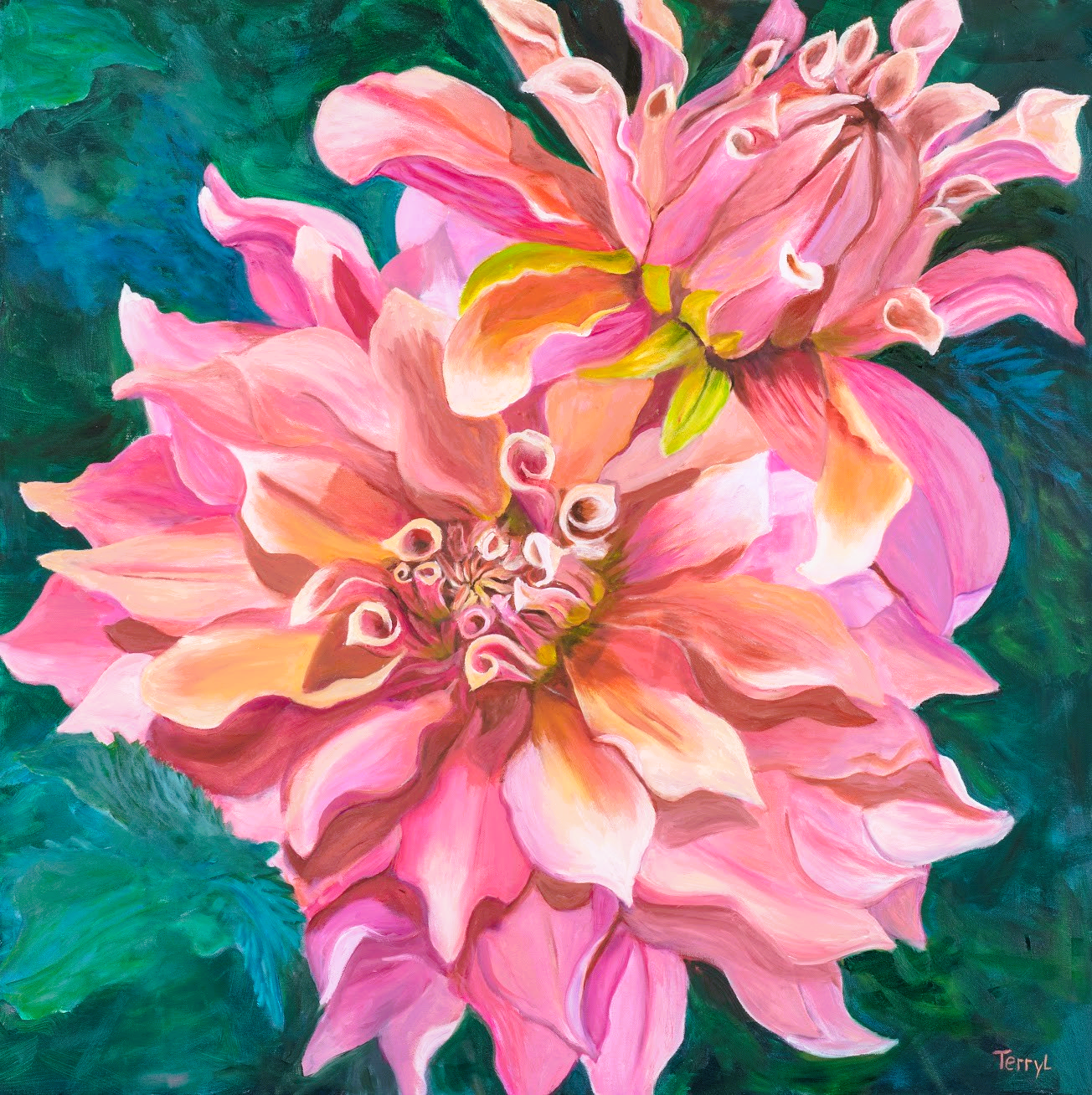 "Darcy" / 

Oil on canvas / 36 x 36 in. / 

$1,944.00