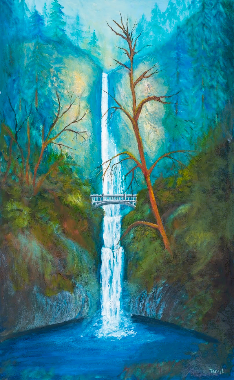 Multnomah Falls II
Oil on canvas / 30 x 48 in. / 
$864.00