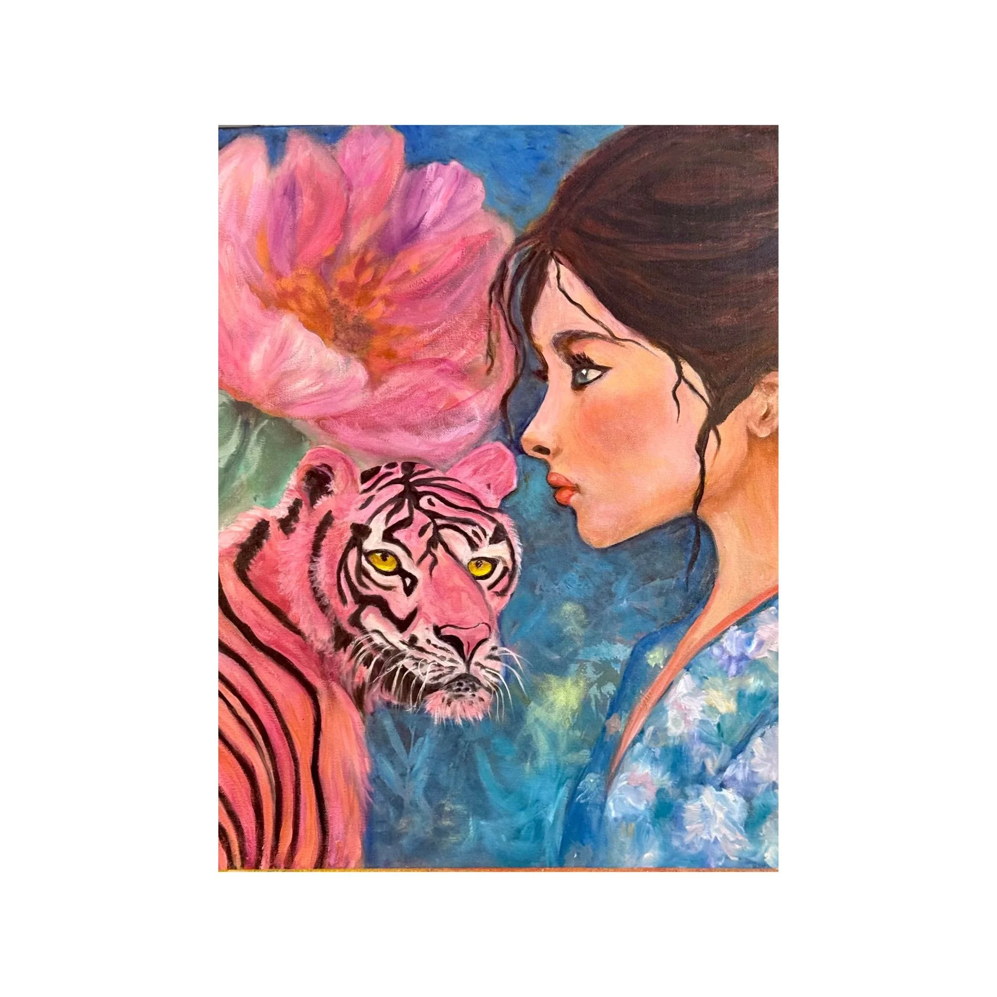 Tiger Lilly 20 x 24 in. Mixed Media on Canvas $960.00