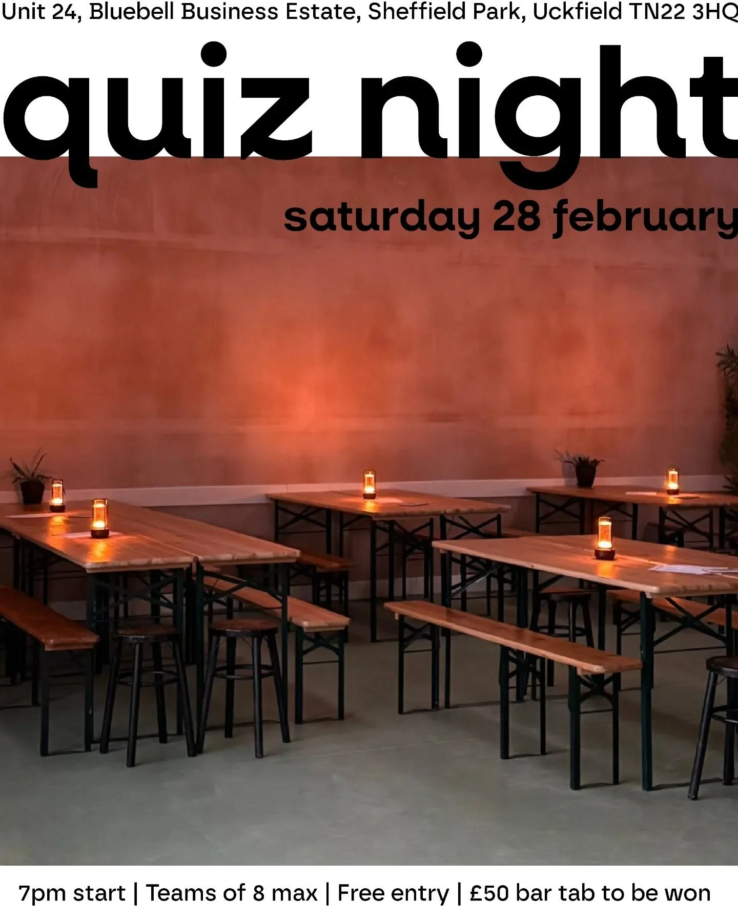 Its nearly that time of the month again! Quiz night is back on the 28th Feb. Book via our website to secure your place, its free! 

⏰️ 7pm start 
👨&zwj;👩&zwj;👧&zwj;👦 Teams of 8 max
💰 &pound;50 bar tab to be won
🍕 Pizzas flowing until 8pm

#quiz