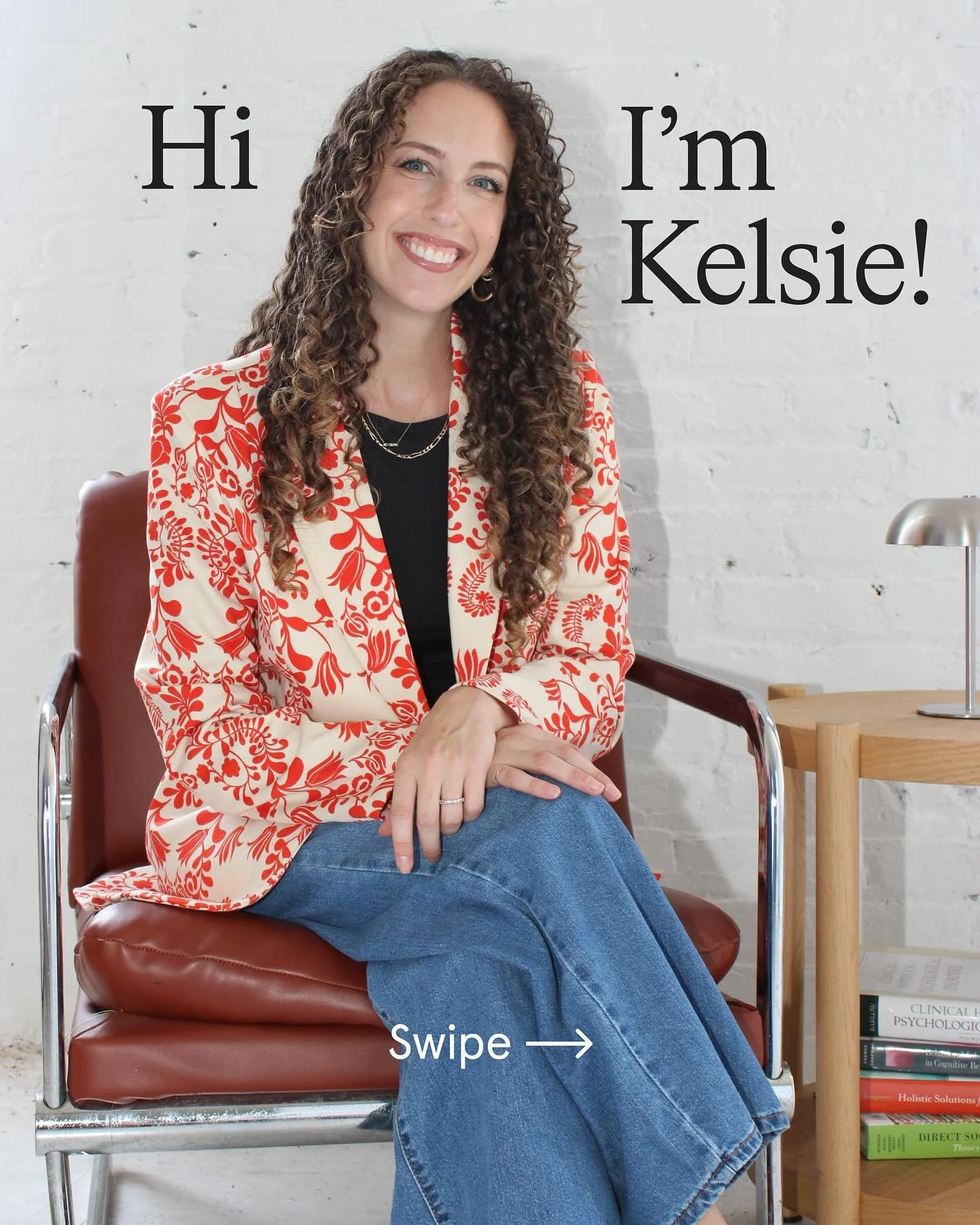 Hi, I&rsquo;m Kelsie&mdash;a therapist for people who look like they&rsquo;re holding it all together, even when it doesn&rsquo;t feel that way on the inside.

I work with high-achievers, deep feelers, new parents, and anyone navigating anxiety, life
