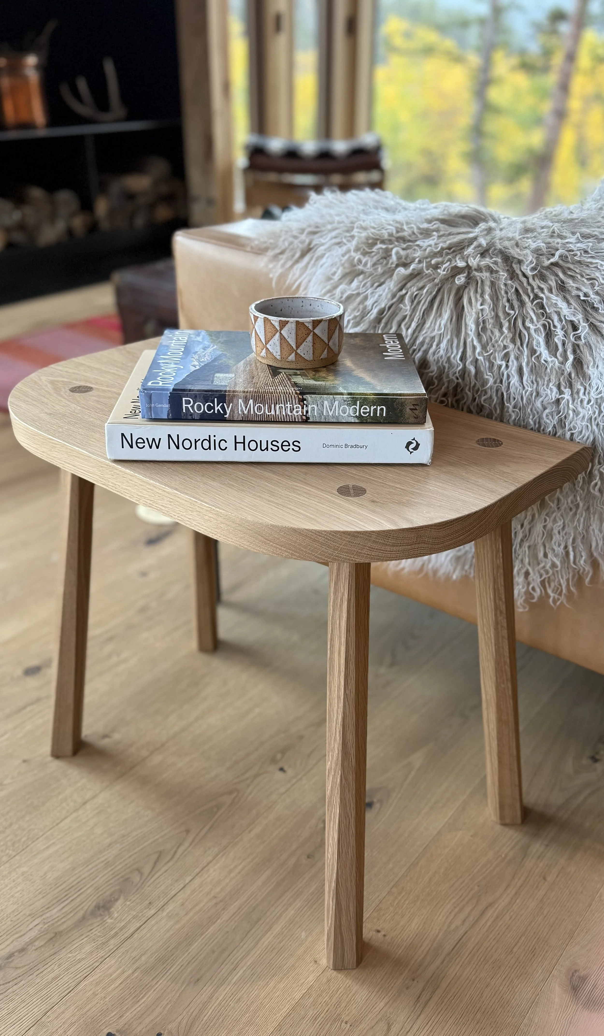 Japanese white oak bench