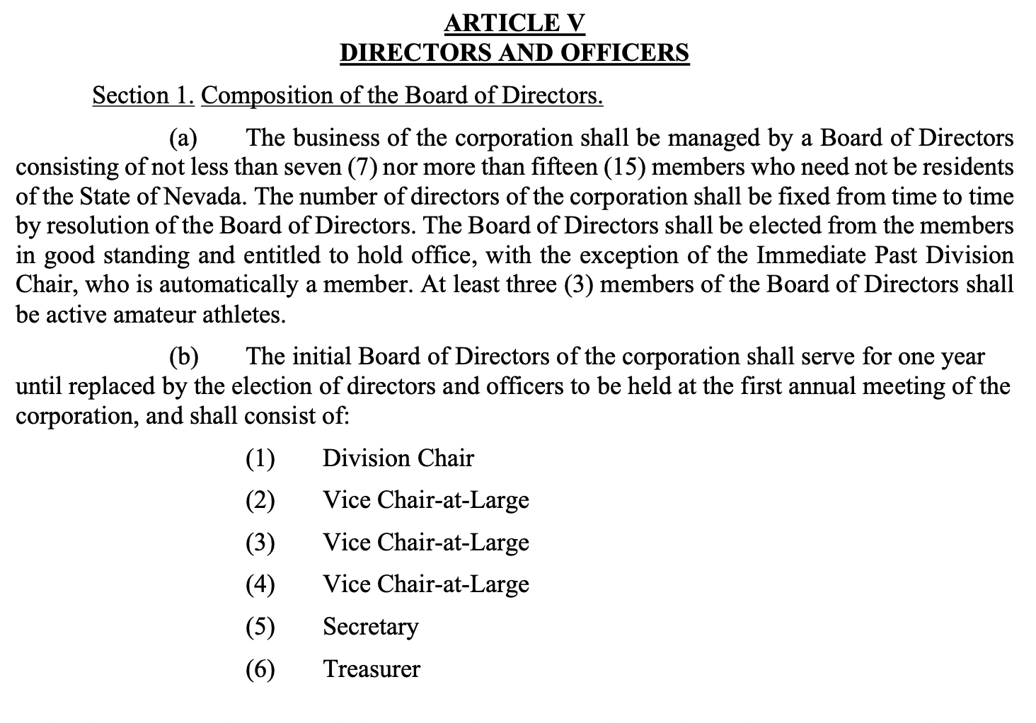 Board Member Titles Updated to Reflect FWM Bylaws