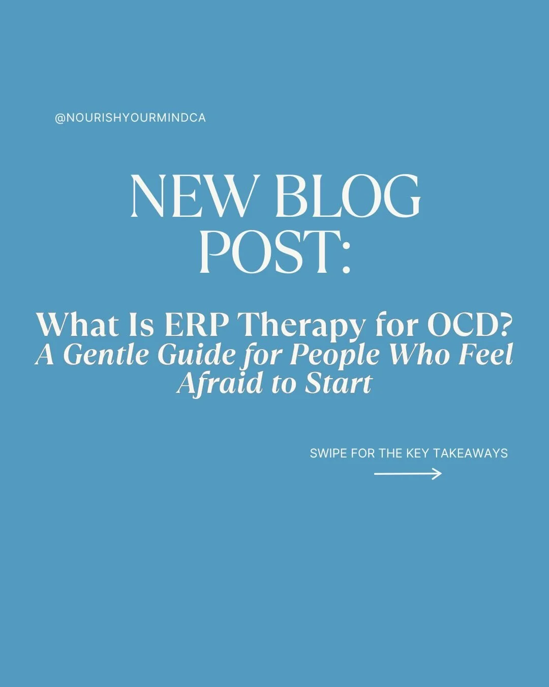 My first blog post is now live!🎉

It gently explains ERP therapy for OCD and how it can help with intrusive thoughts, compulsions, reassurance seeking, checking, and avoidance.

ERP is not about forcing yourself into fear. It is about learning, step