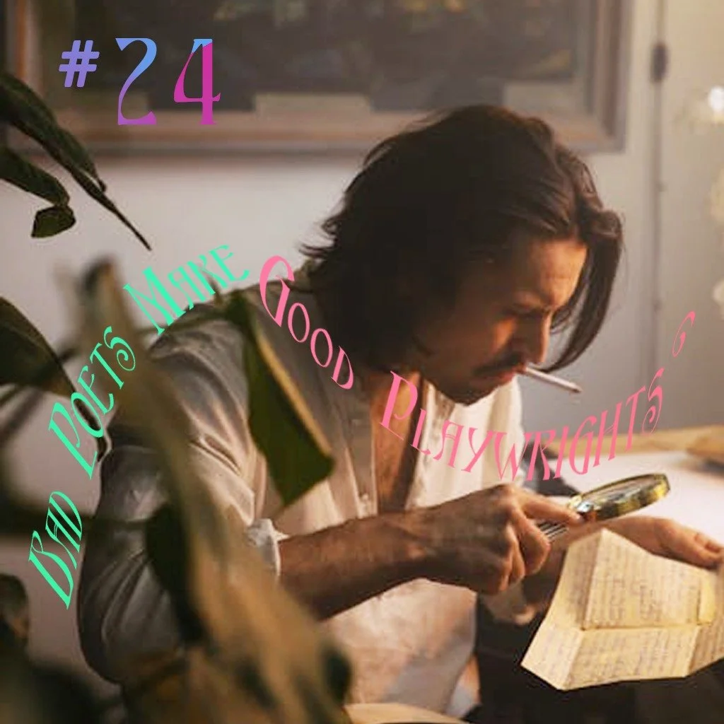 Ruhl Reflection #24: Bad Poets Make Good Playwrights? 

Summary: I don't want to be rude, but the whole of the text can be removed save the last two sentences "Put the bad poetry in the mouths of outlandish characters. It might make the bad poet