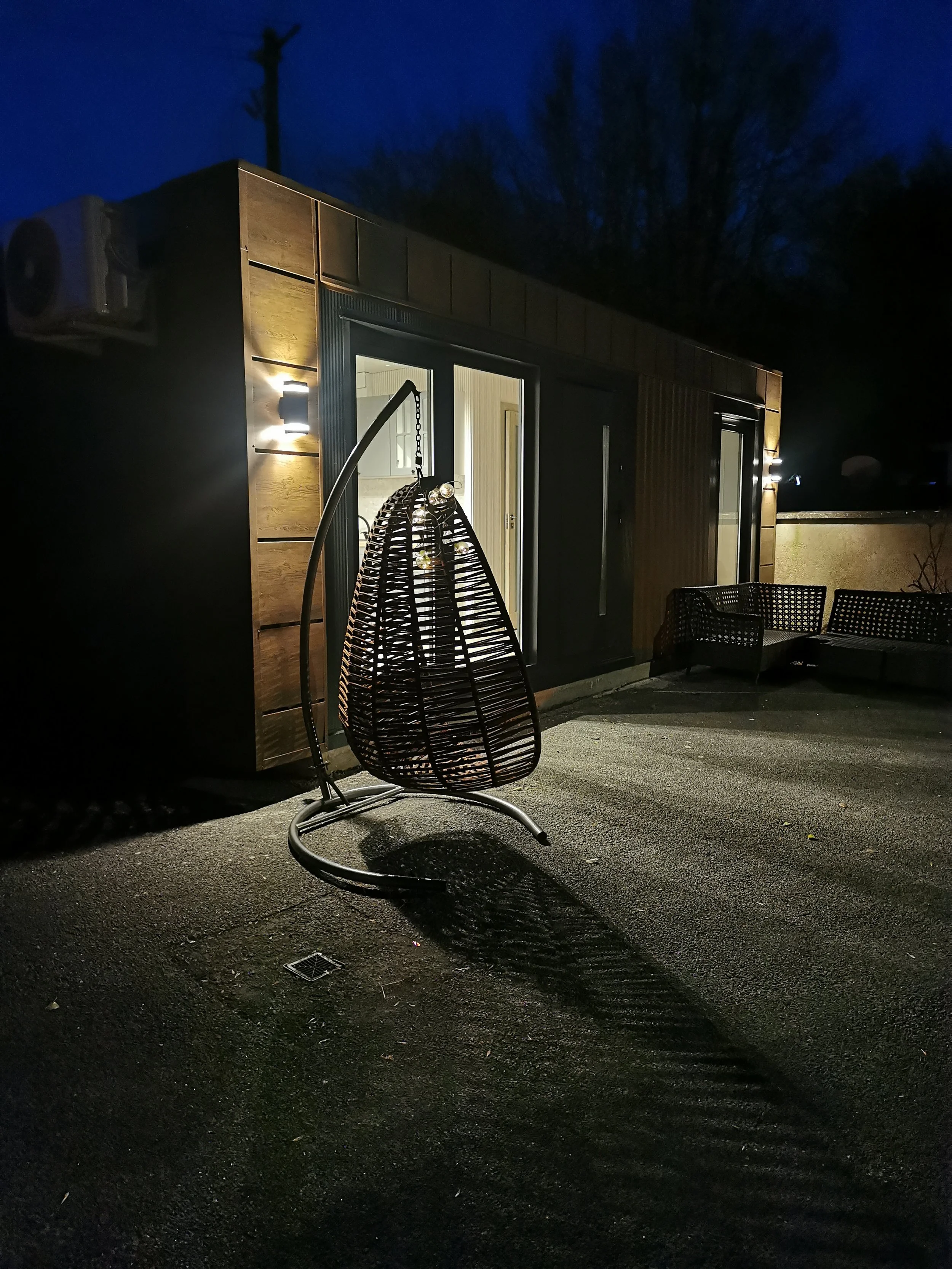 A little bit of outside at night
