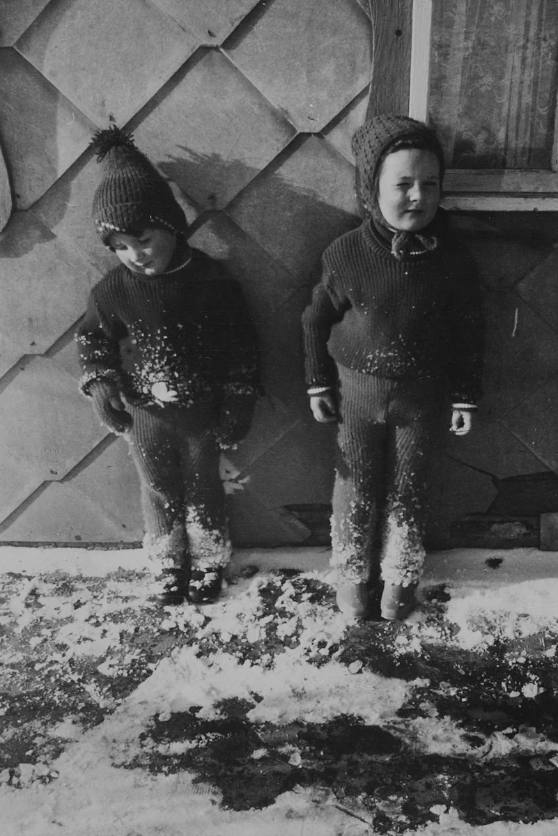 Gottfried und Adelheid Lachinger als Kinder in Wegdorf