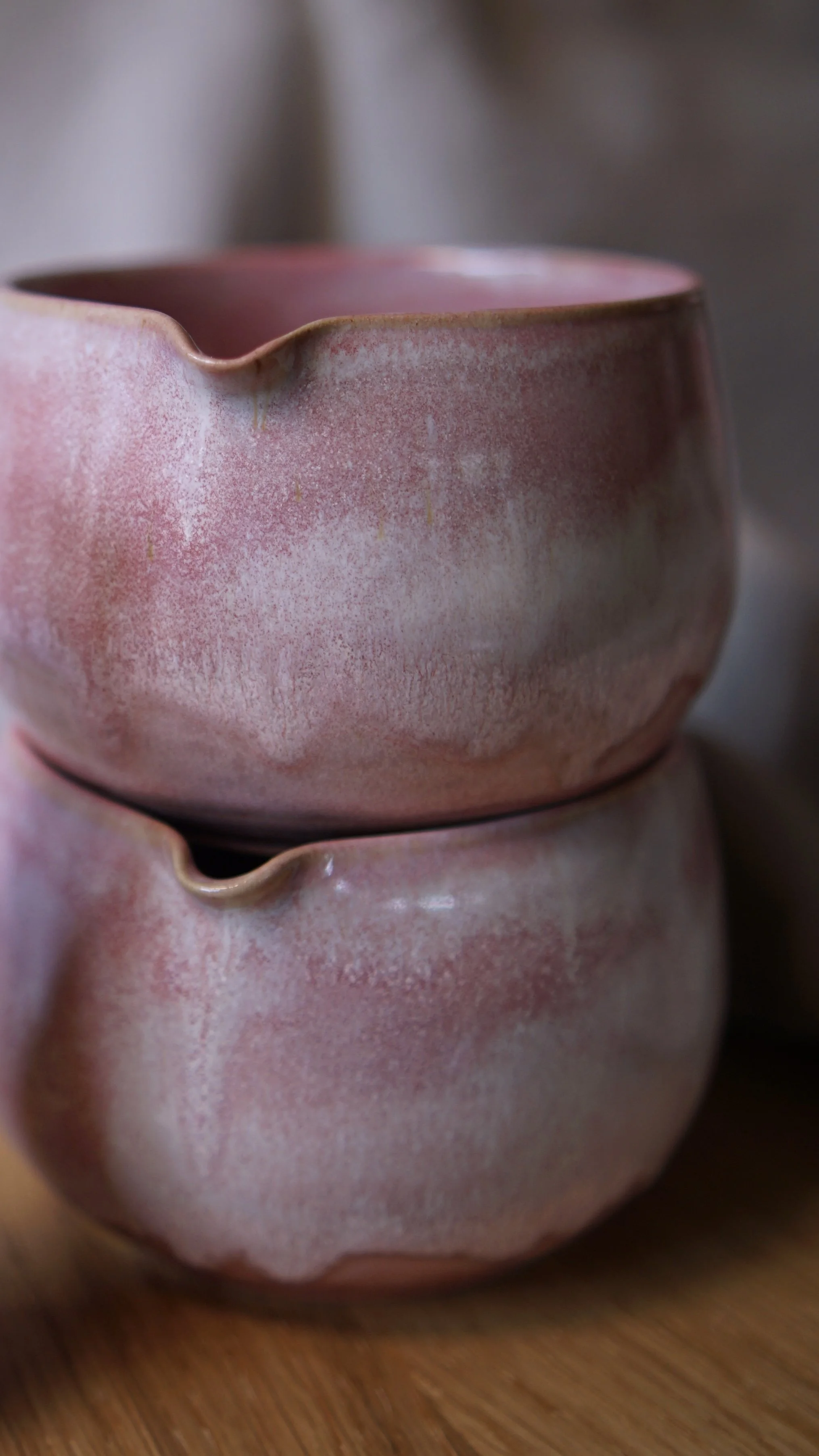 Rosa Matchaschalen Turmalin