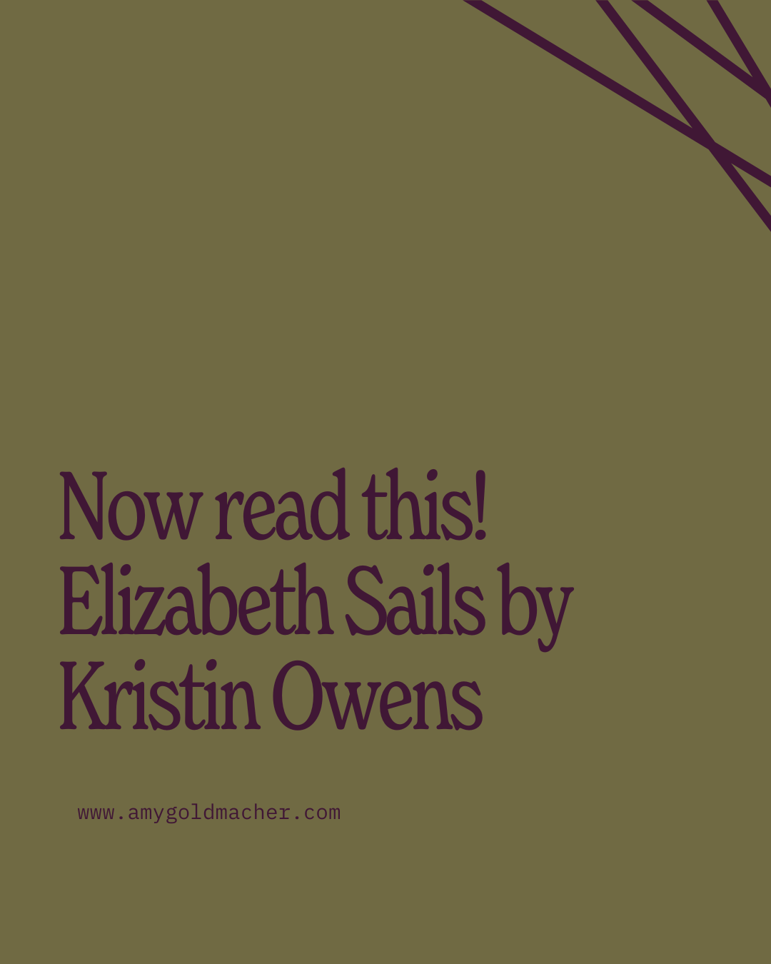 Now Read This! Elizabeth Sails by Kristin Owens
