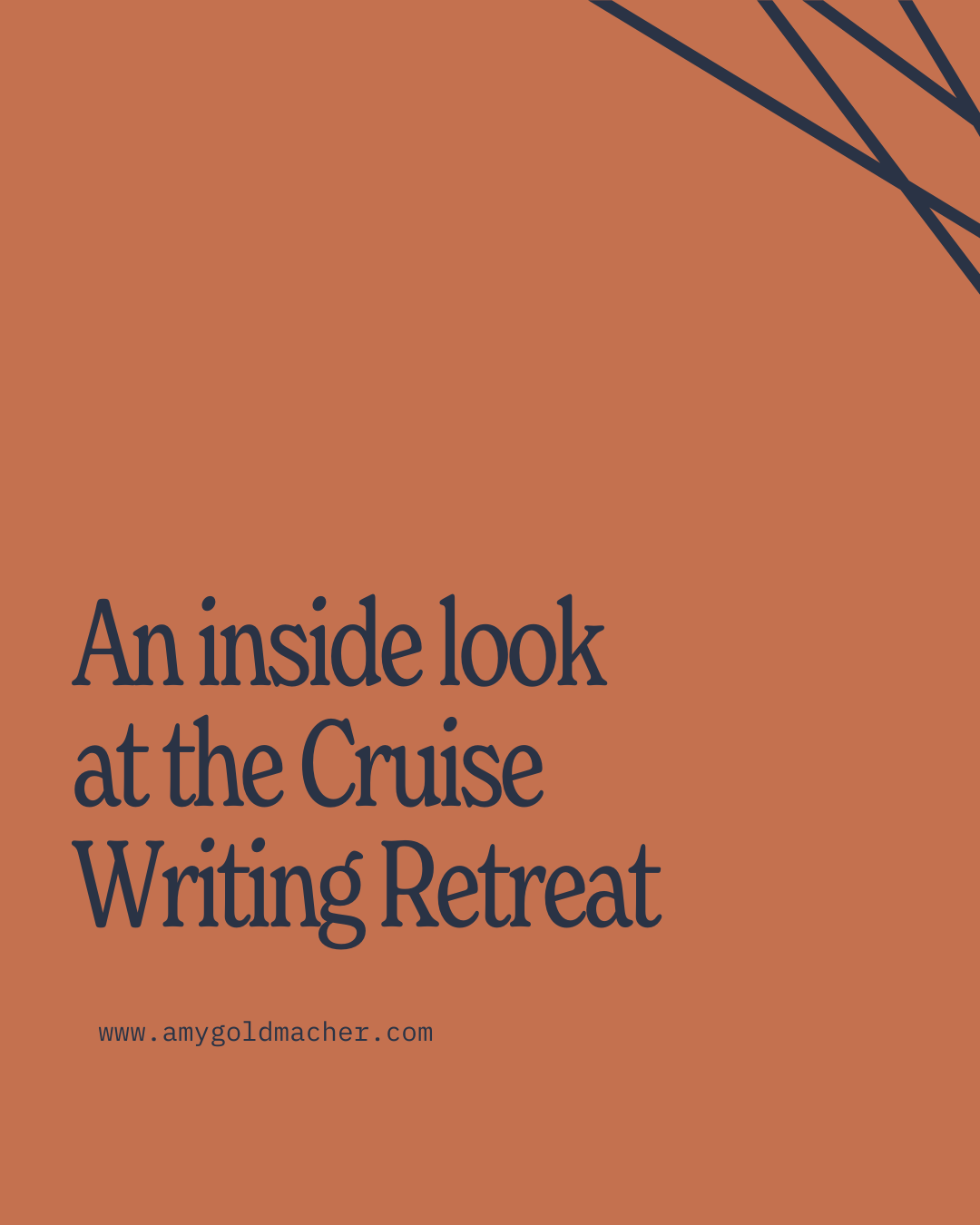 An inside look at the Cruise Writing Retreat