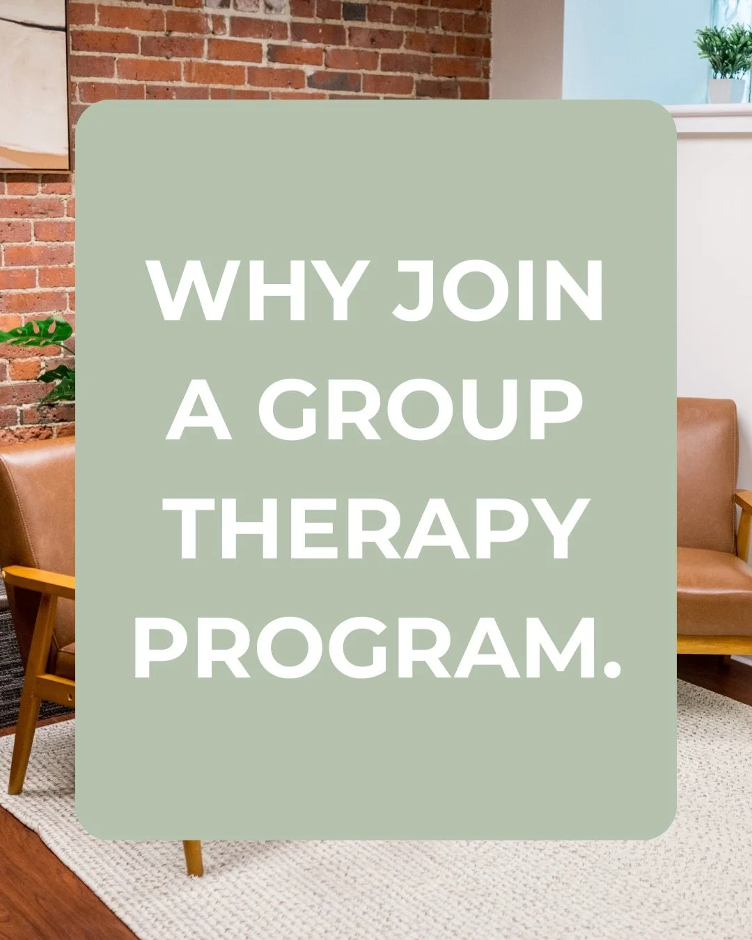 If you&rsquo;ve been holding everything in&hellip; this is your sign to choose support.

Our Group Therapy Program gives you tools, clarity, emotional regulation strategies and a safe space to speak openly &mdash; maybe for the first time in a long t