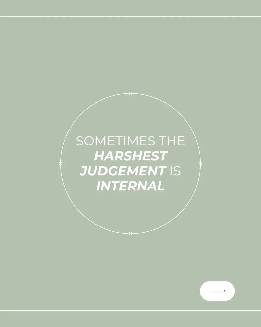We talk about judgment as something external &mdash; and it often is. But many people carry something quieter inside:
a voice that minimizes their pain, compares their struggles, or tells them they should be &ldquo;doing better.&rdquo;

Internalized 
