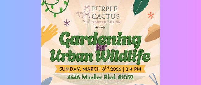 Gardening For Urban Wildlife