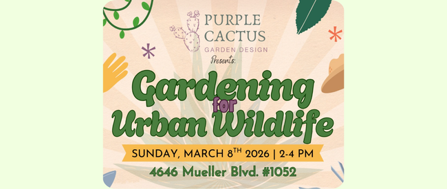 Gardening For Urban Wildlife