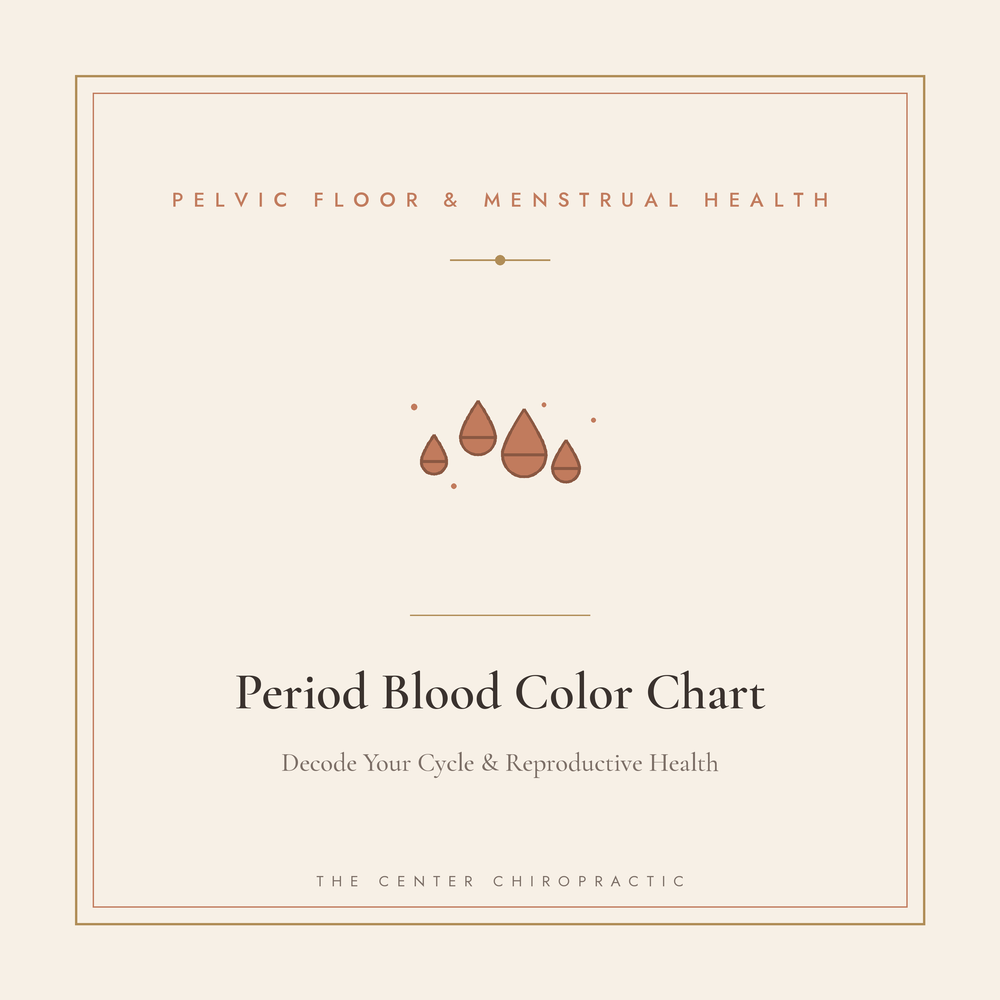period blood chart menstrual blood color meaning