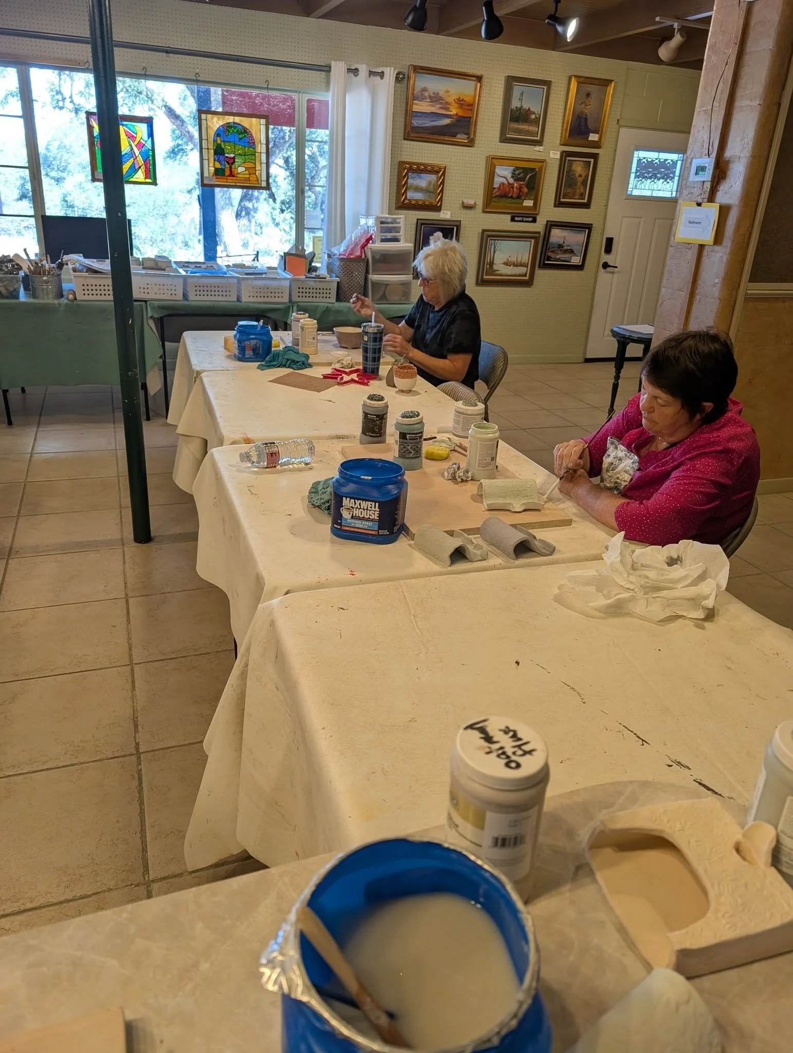 Another wonderful week at Clay Mates!

One newer student turned to me last night and said &quot;this class is So Relaxing!&quot;

There you have folks: an honest reaction towards our class. 

Why not try it out next week? 

Buchananartgallery.org/cla