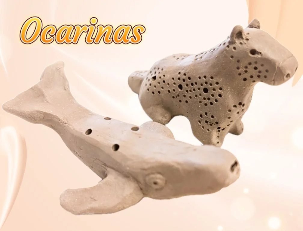 We made ocarinas during our month of musical instruments at the clay clubs at Buchanan Art gallery. 

I enjoyed doing that so much that I made more of them! 

Here's a couple I made yesterday. 

Buchananartgallery.org/clayclub