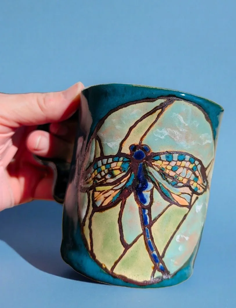 Prototype!

Among problems with my big kiln, I was still able to test out this glazing idea...

And I'm obsessed.

What do you think? 

EstherlJones.com/