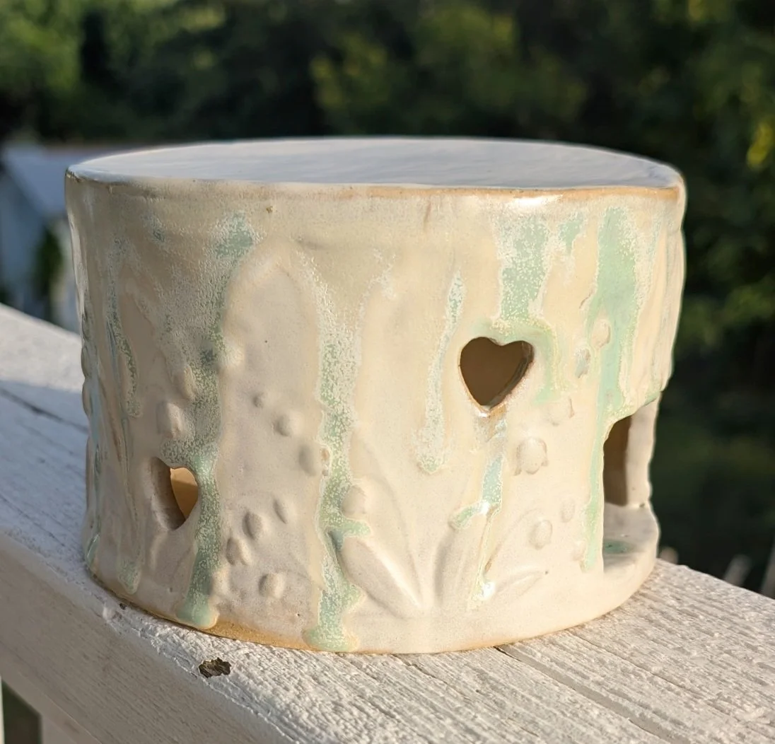 Handmade Pottery Brie Warmer