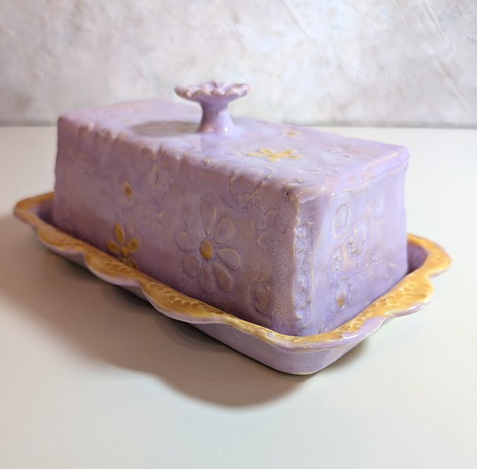 Lavender Butterdish