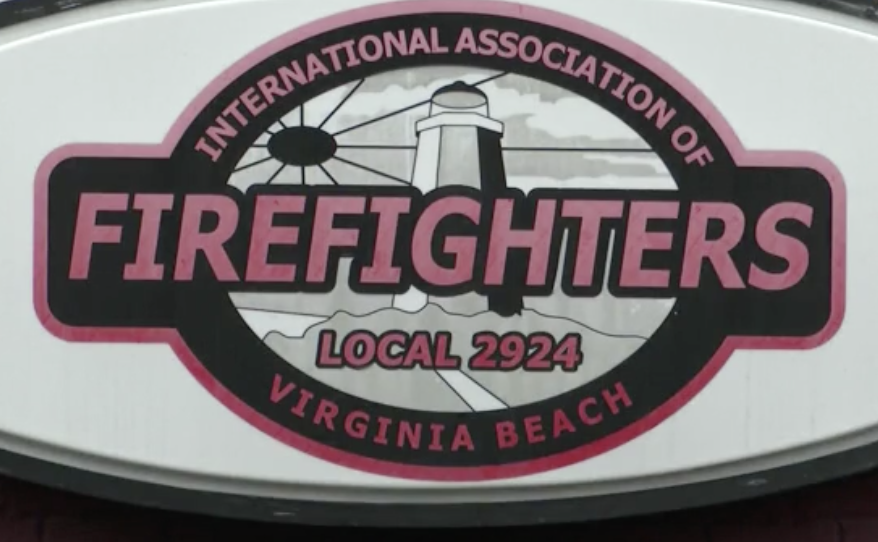 Logo for the International Association of Firefighters, Local 2924, Virginia Beach.