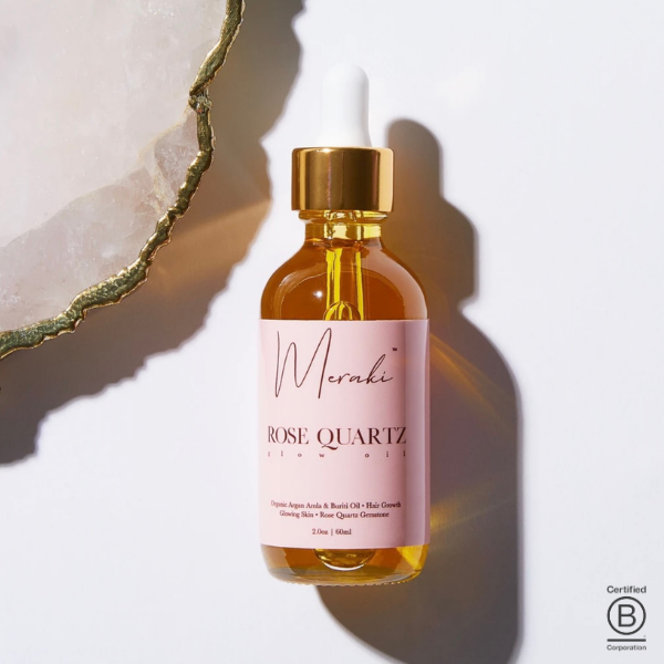 Meraki Hair Wellness Rose Quartz Luminous Glow Oil