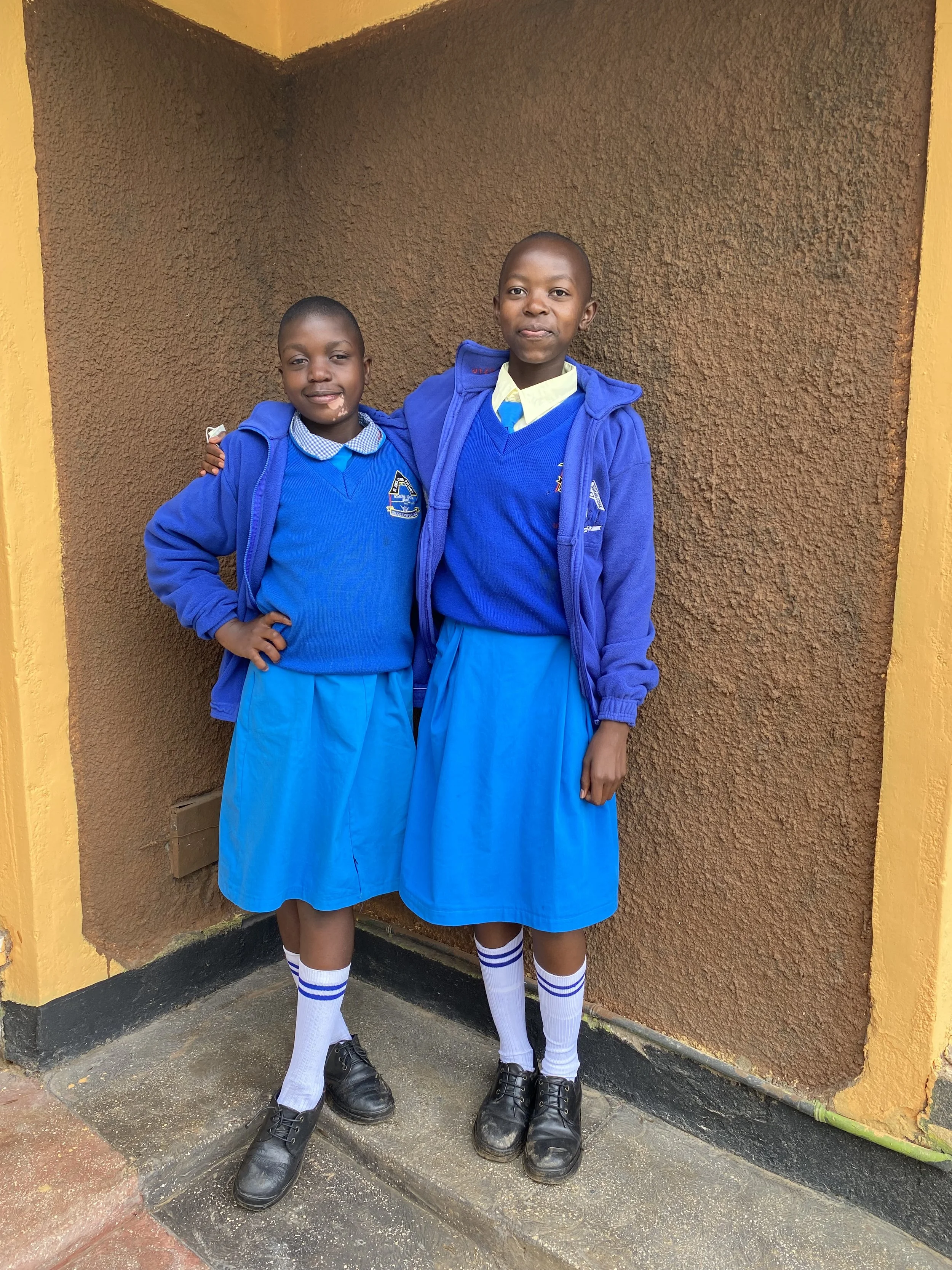 Whitney and Shanice. Studying at St. Anne's Boarding Primary. Now in the 9th Grade.