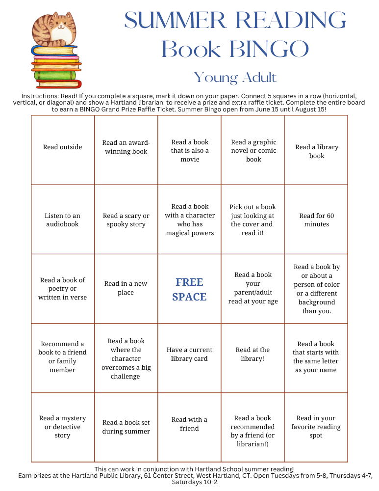 Summer ReadingBook Bingo Young Adult.png