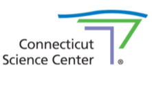 Connecticut Science Center logo with stylized number 7 and curved lines above