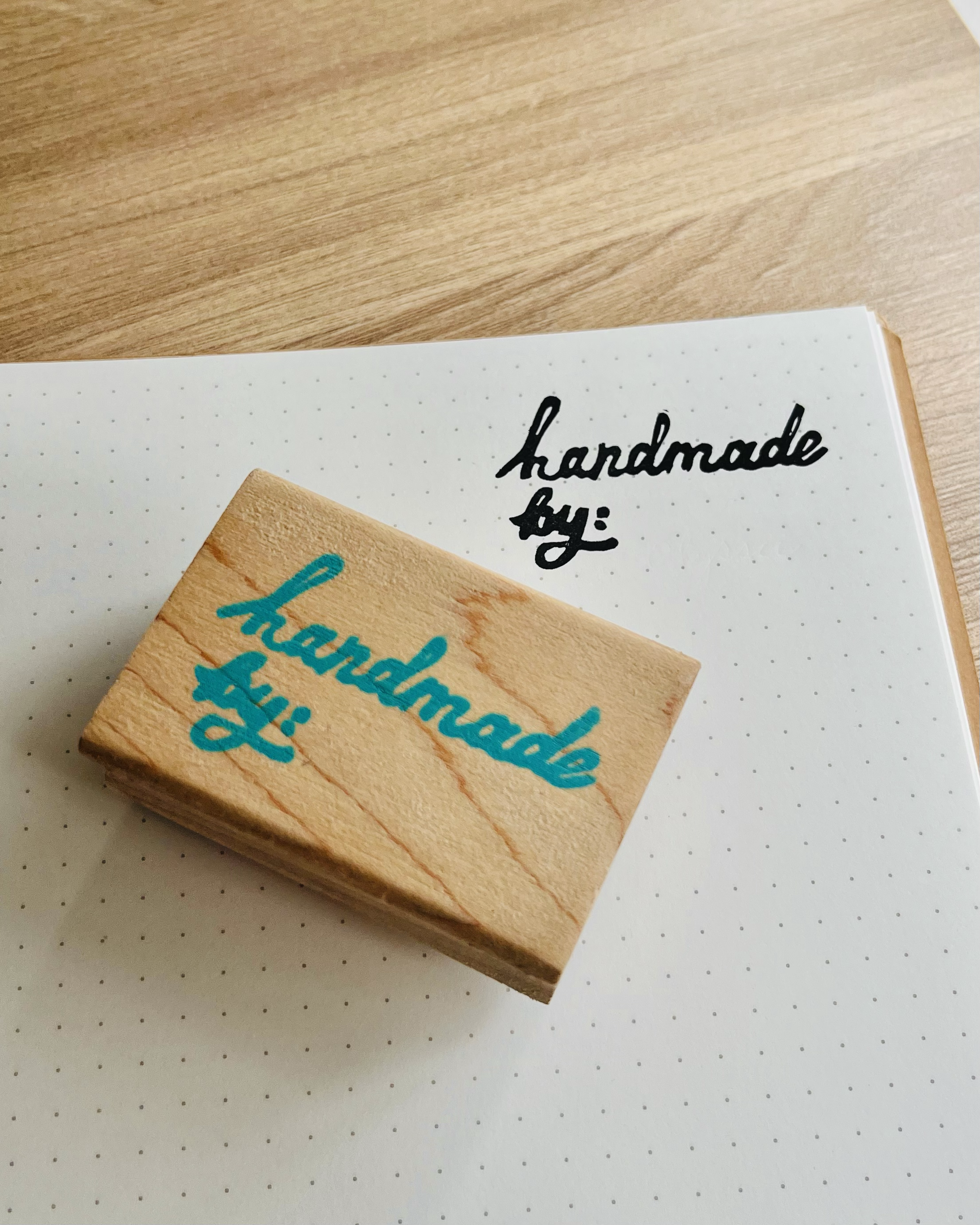 "Handmade by" Stamp