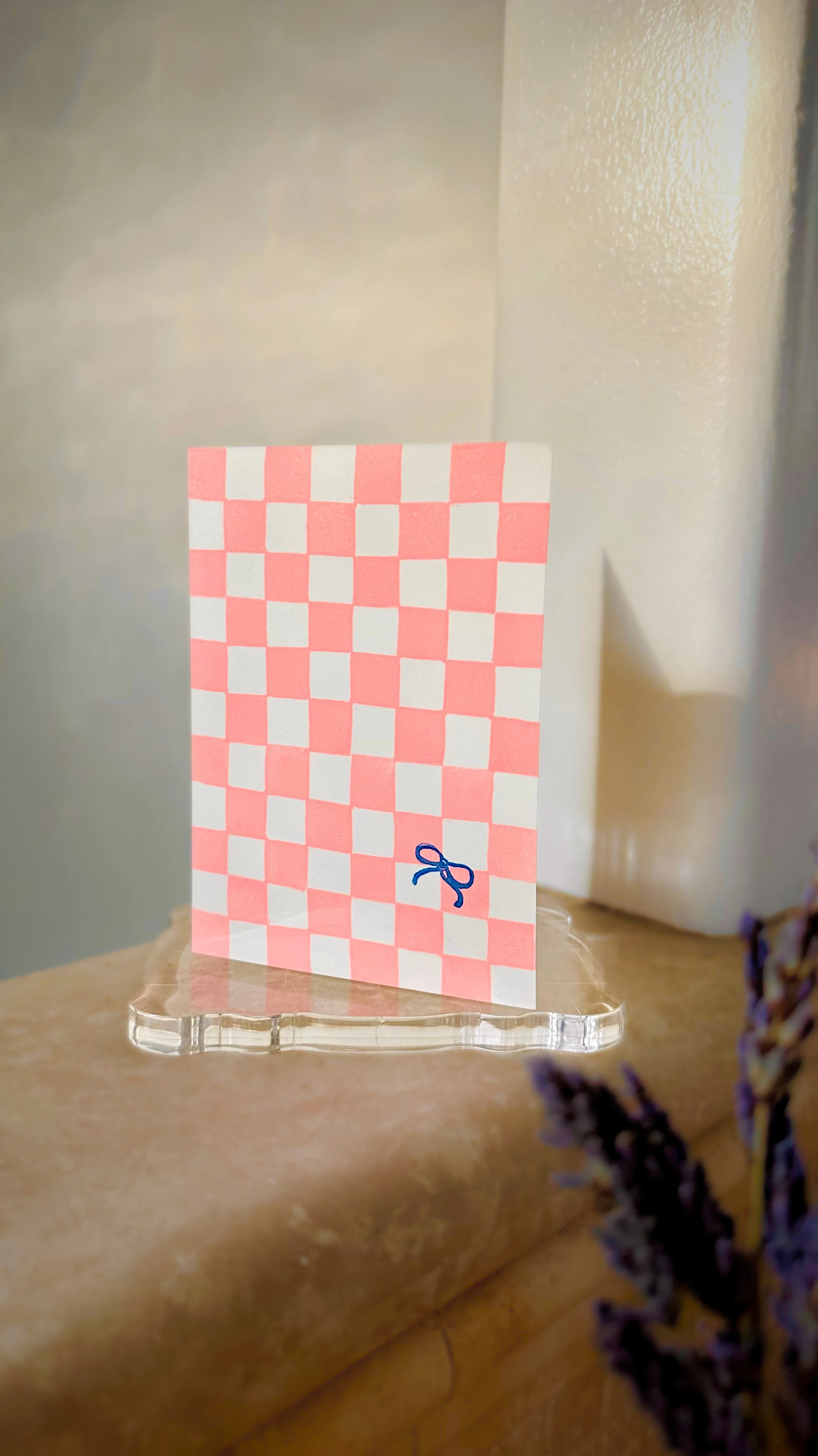 Checkered Card