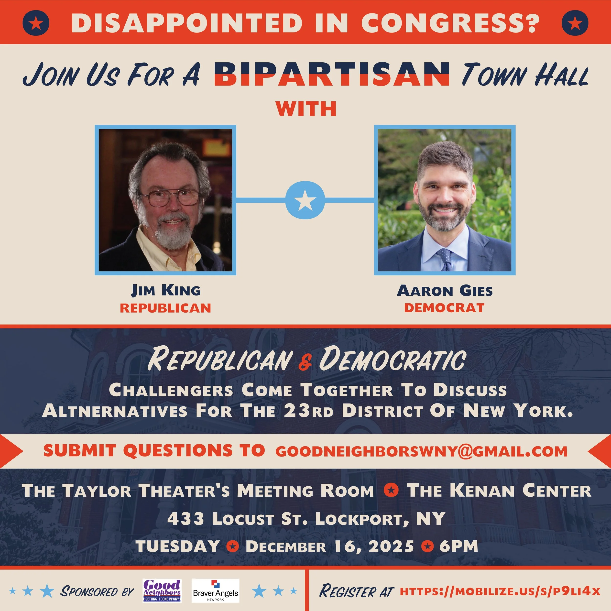 Bipartisan Town Hall - Lockport