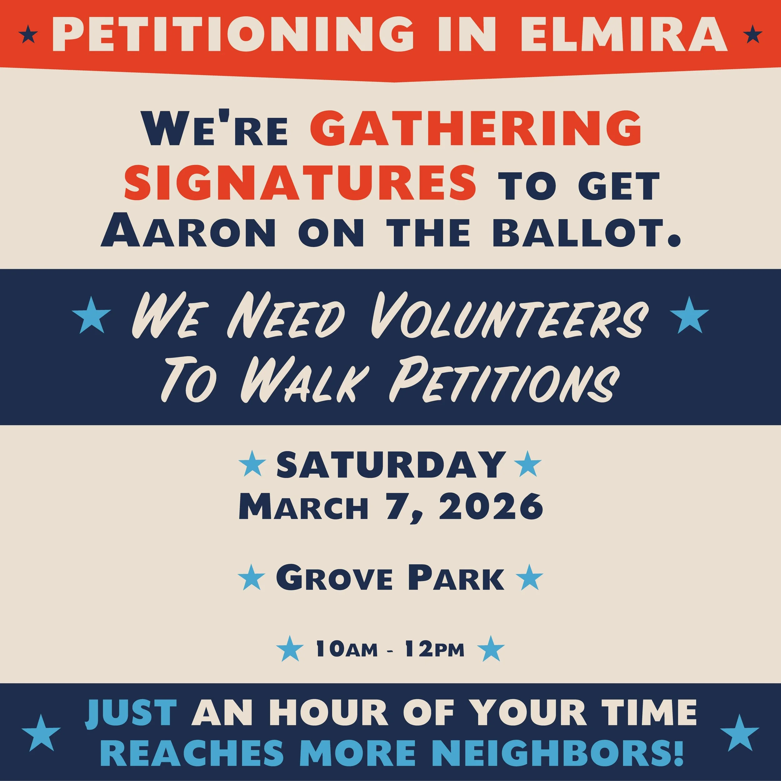 Petitioning in Elmira