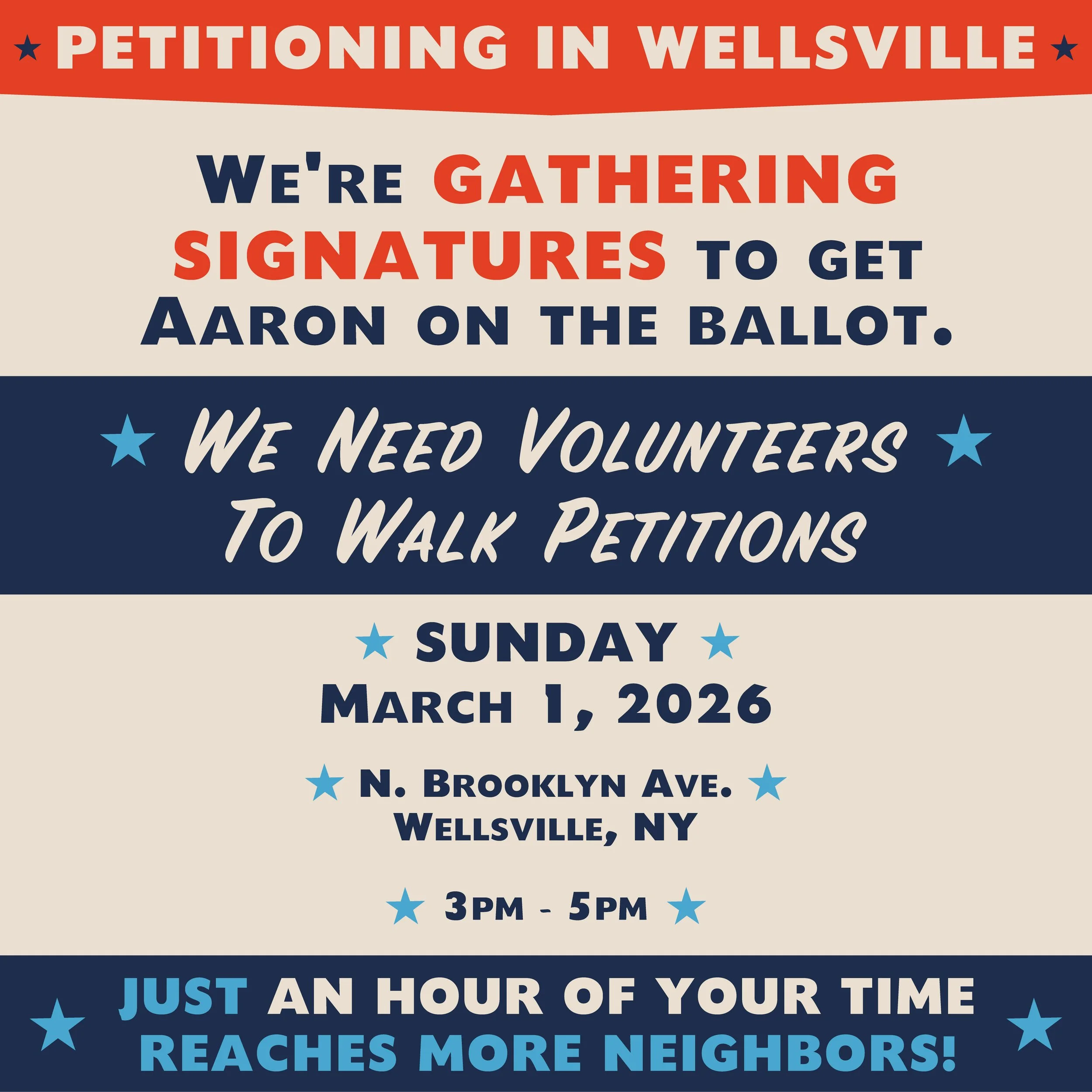 Petitioning in Wellsville