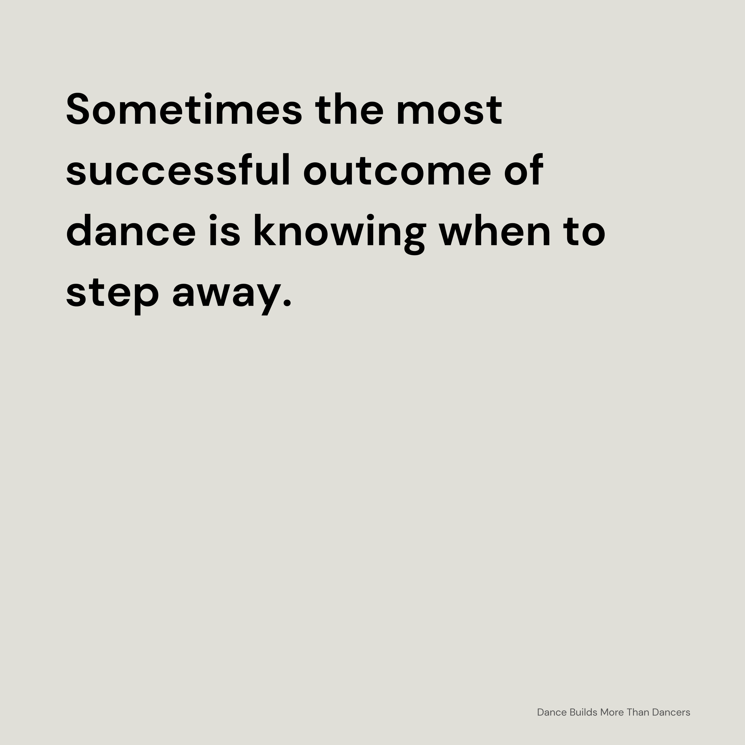 Dance Builds More Than Dancers - Part 7