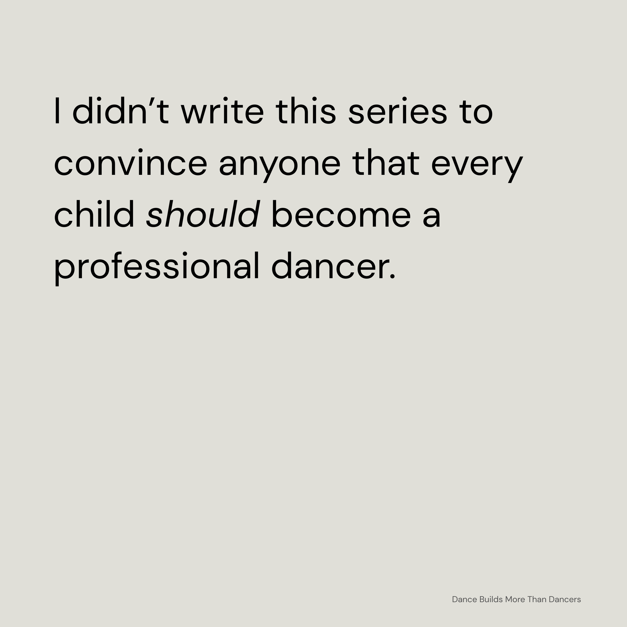 Dance Builds More Than Dancers - Final Part