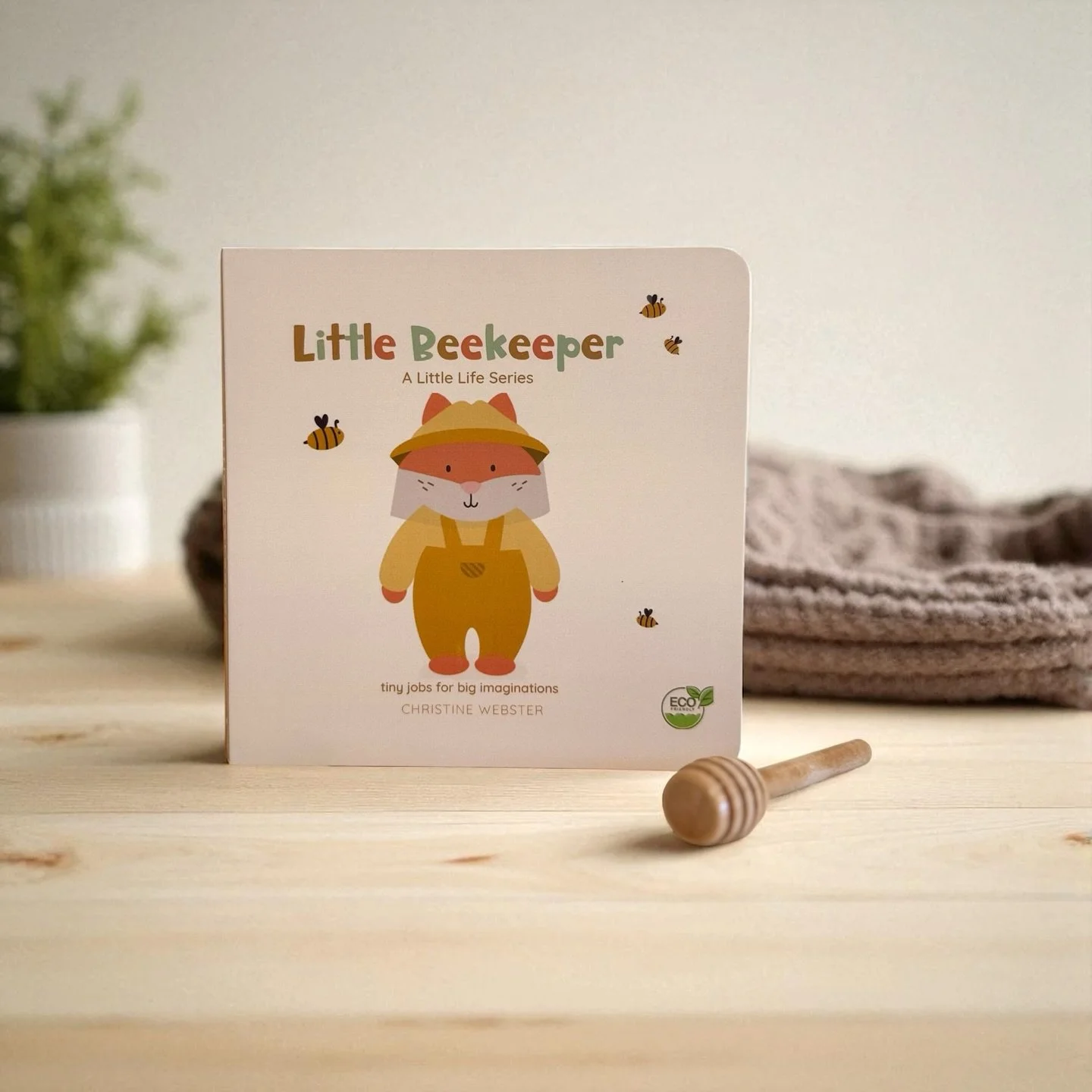🐝 Little Beekeeper

Gloves. Bees. Hive. Dipper. Honey.

Everyday words that invite little minds into the world of a beekeeper &mdash; discovering nature, teamwork, and sweet rewards through simple design and cozy charm.

Part of The Little Life Seri
