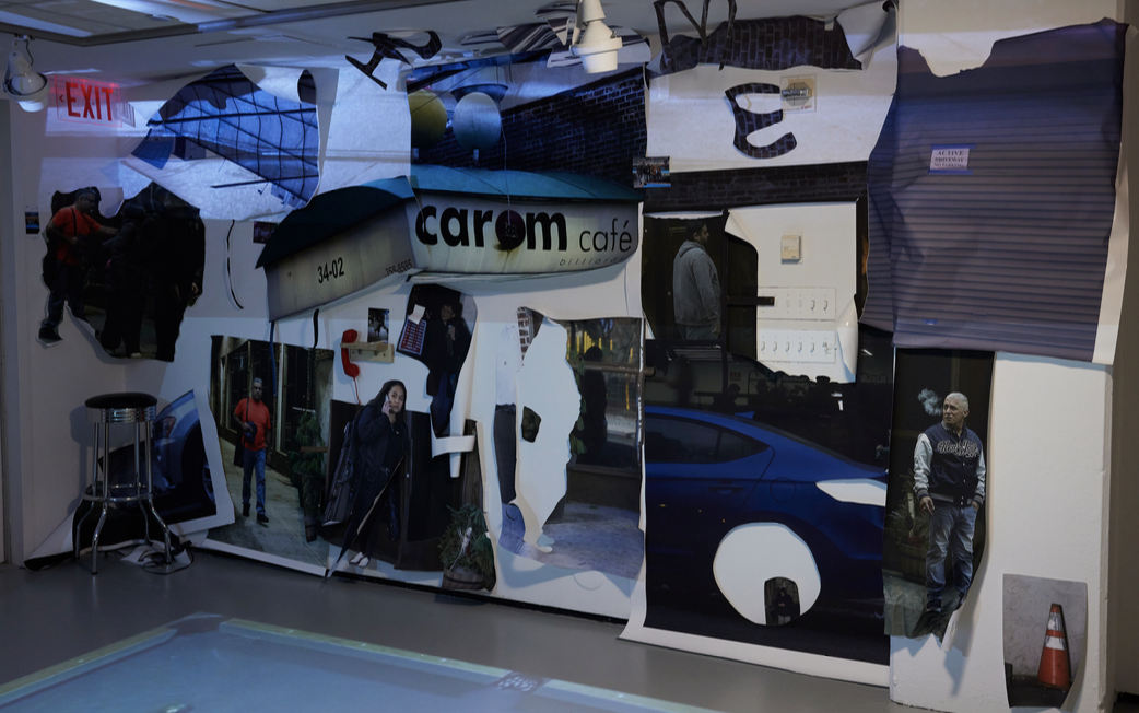 Installation view, "Carom Cafe", September 2025, Green Hall Gallery, New Haven, CT