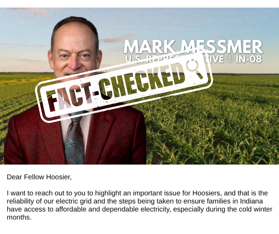 FACT-CHECK: Rep. Messmer's Energy Letter