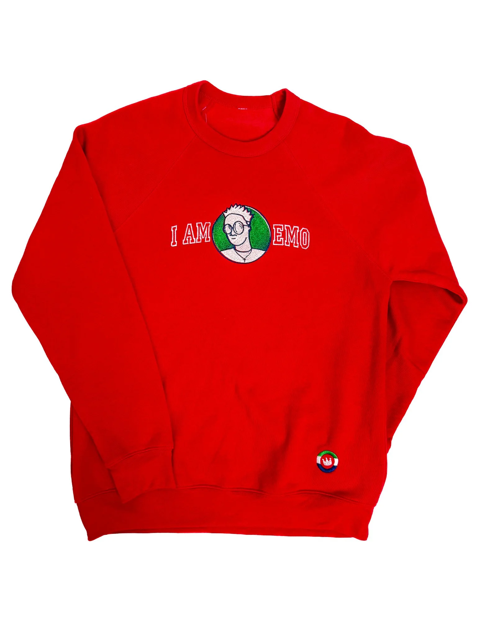 Red I AM EMO sweatshirt-1.jpg
