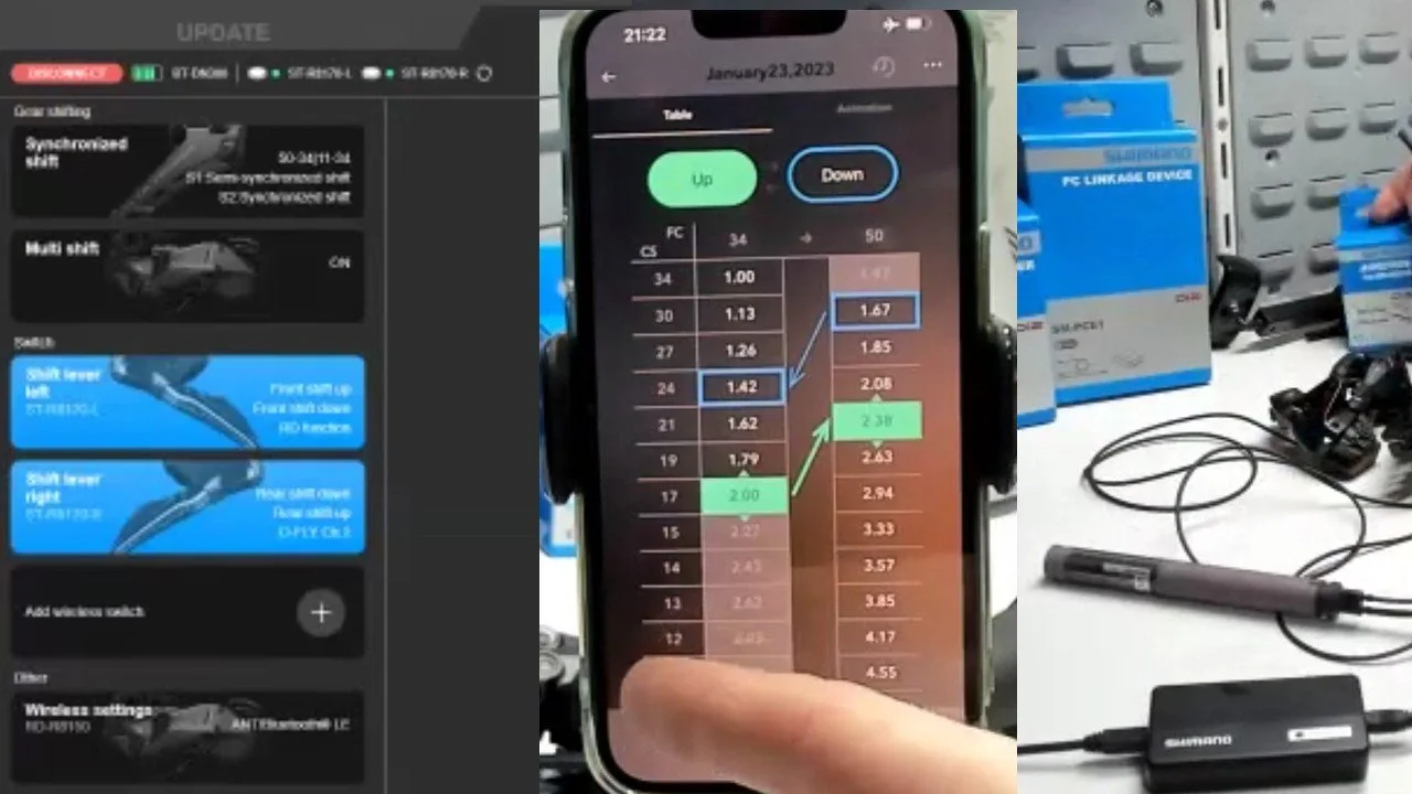 Shimano Di2 Groupset Diagnostic Check and Firmware Update