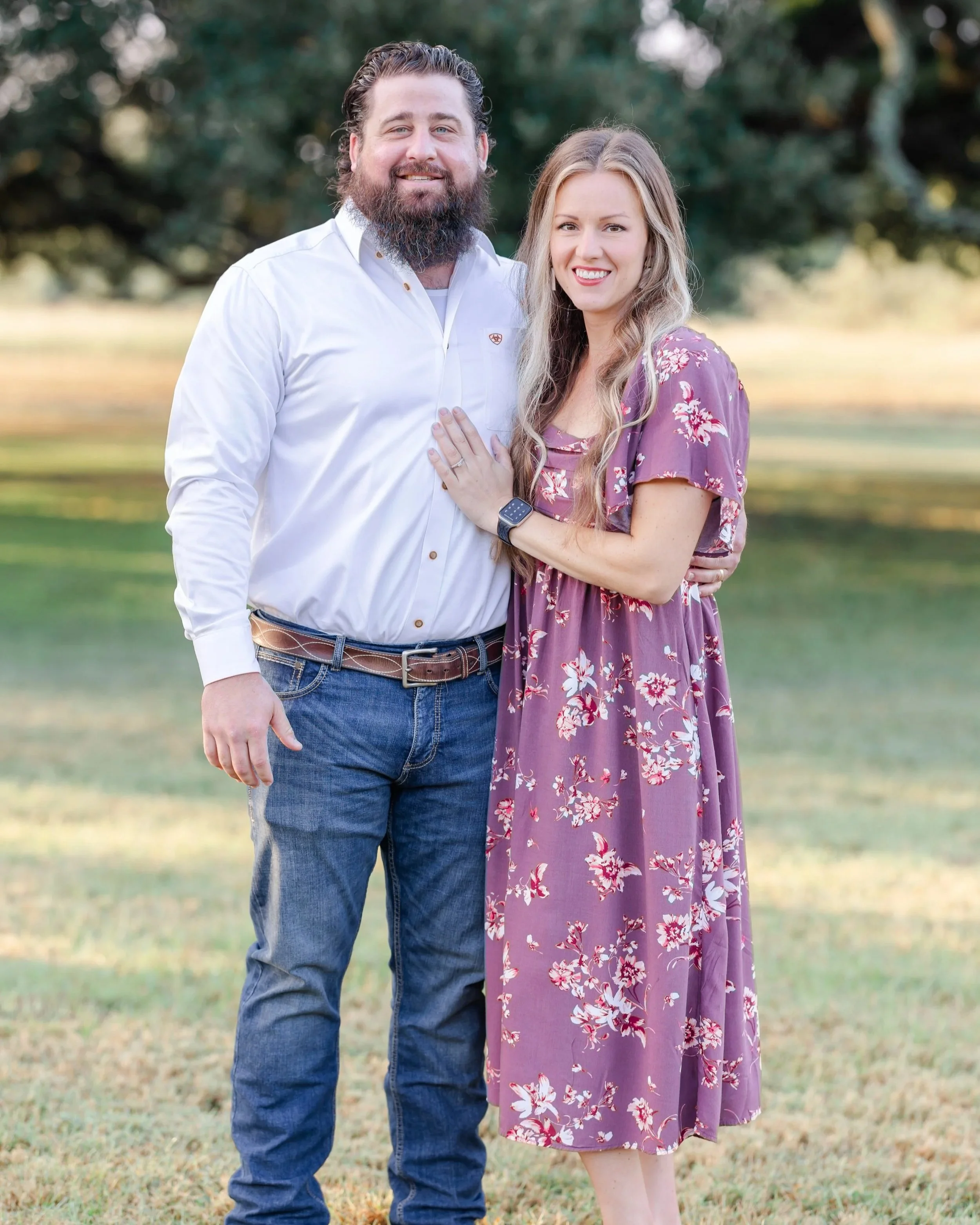 A husband and wife team who owns a hydroseeding, fencing, erosion control, and athletic equipment installation small business