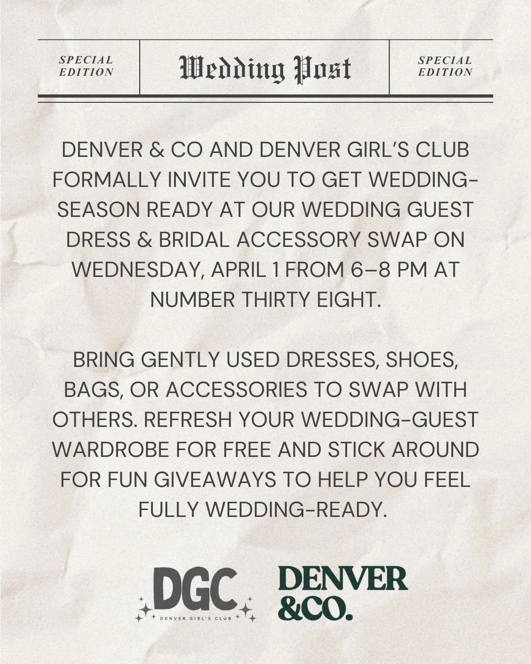 Wedding Guest Dress & Accessory Swap