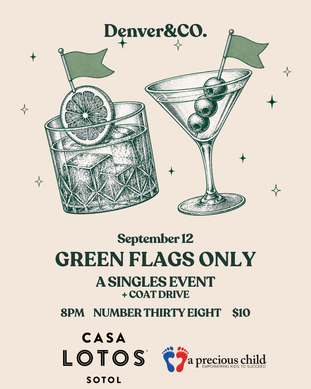 Green Flags Only: A Singles Event + Coat Drive