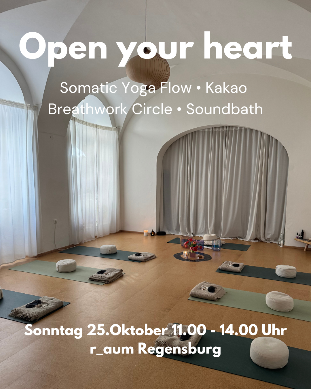 “Open your heart” - Yoga • Kakao • Breathwork im r_aum Regensburg