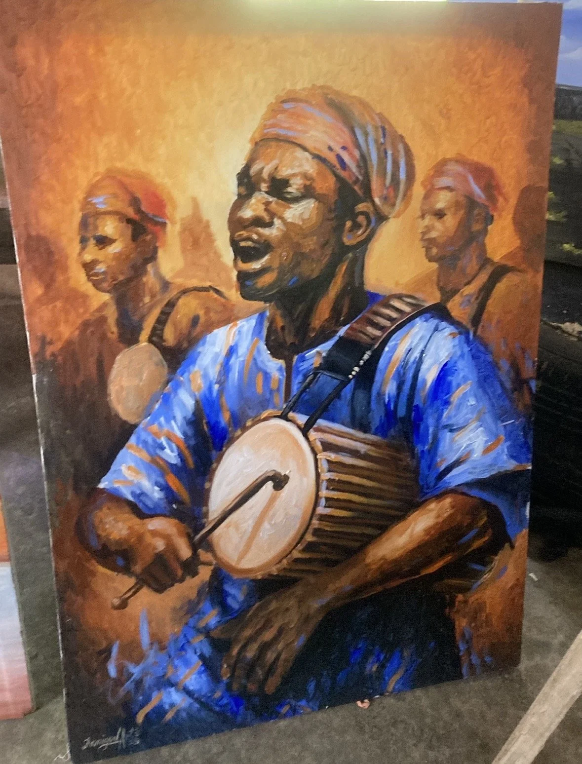 African Portrait "Iya ilu Male Drummer"