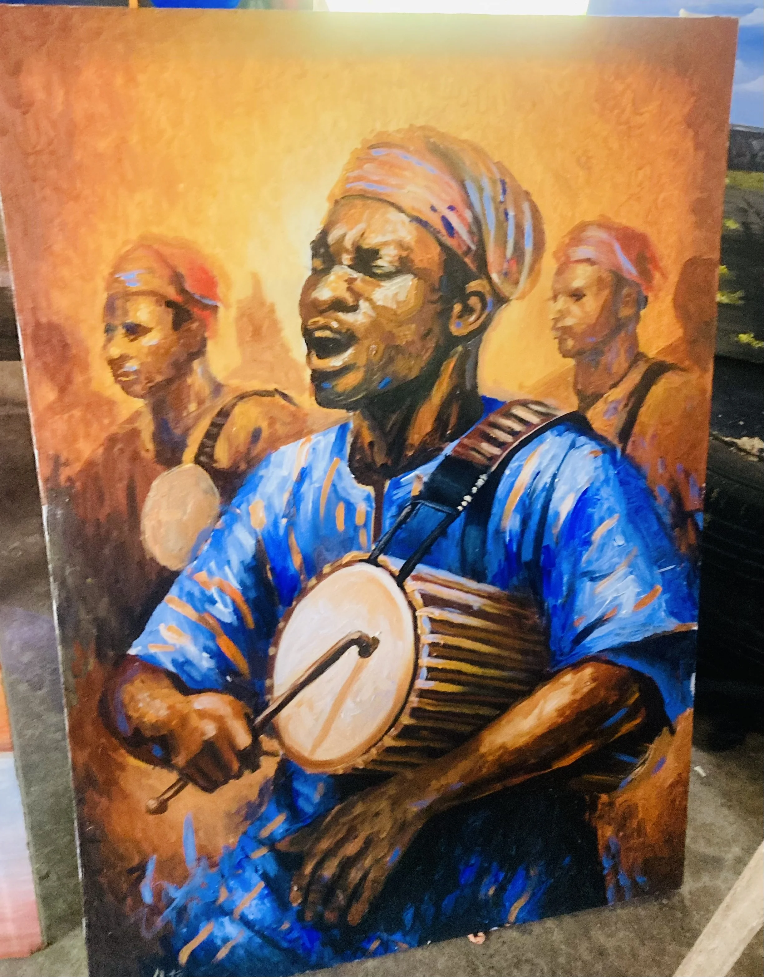 African Portrait " Male Drummer"