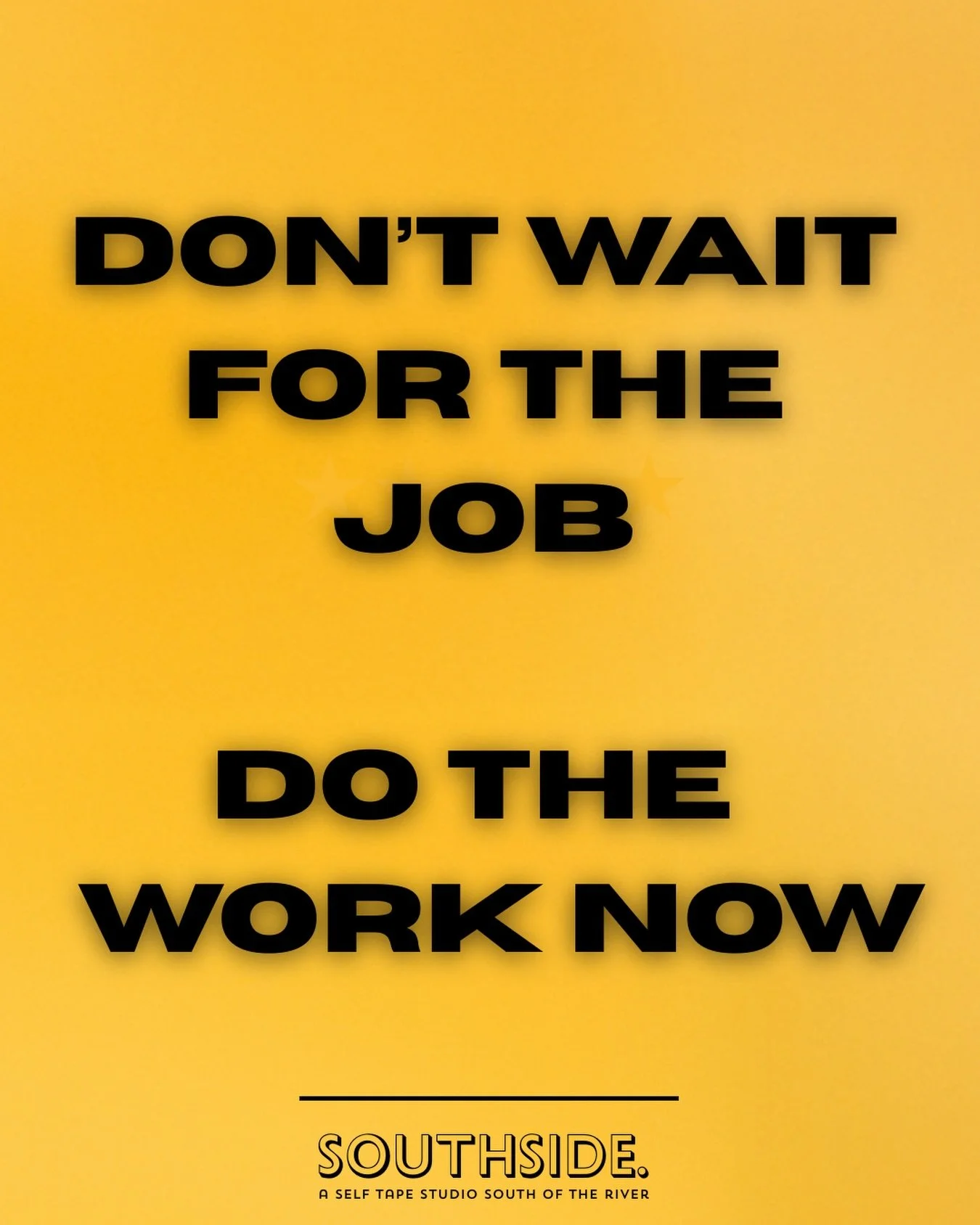 This is your friendly reminder to work as hard on the tape as you would on the job. 🔥🔥🔥🔥

Go all in. Every time.

Don&rsquo;t wait until you&rsquo;re on set to give 110%. Start as you mean to go on and SHOW them you are ready NOW. 

Sending tapes