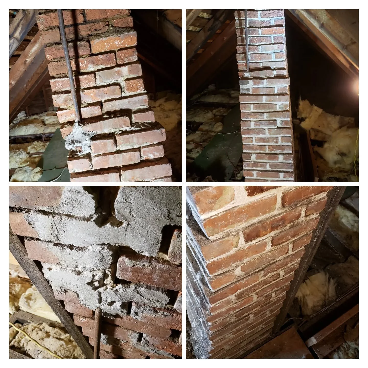 Restoration chimney repair 

#masonry
#oldhouse