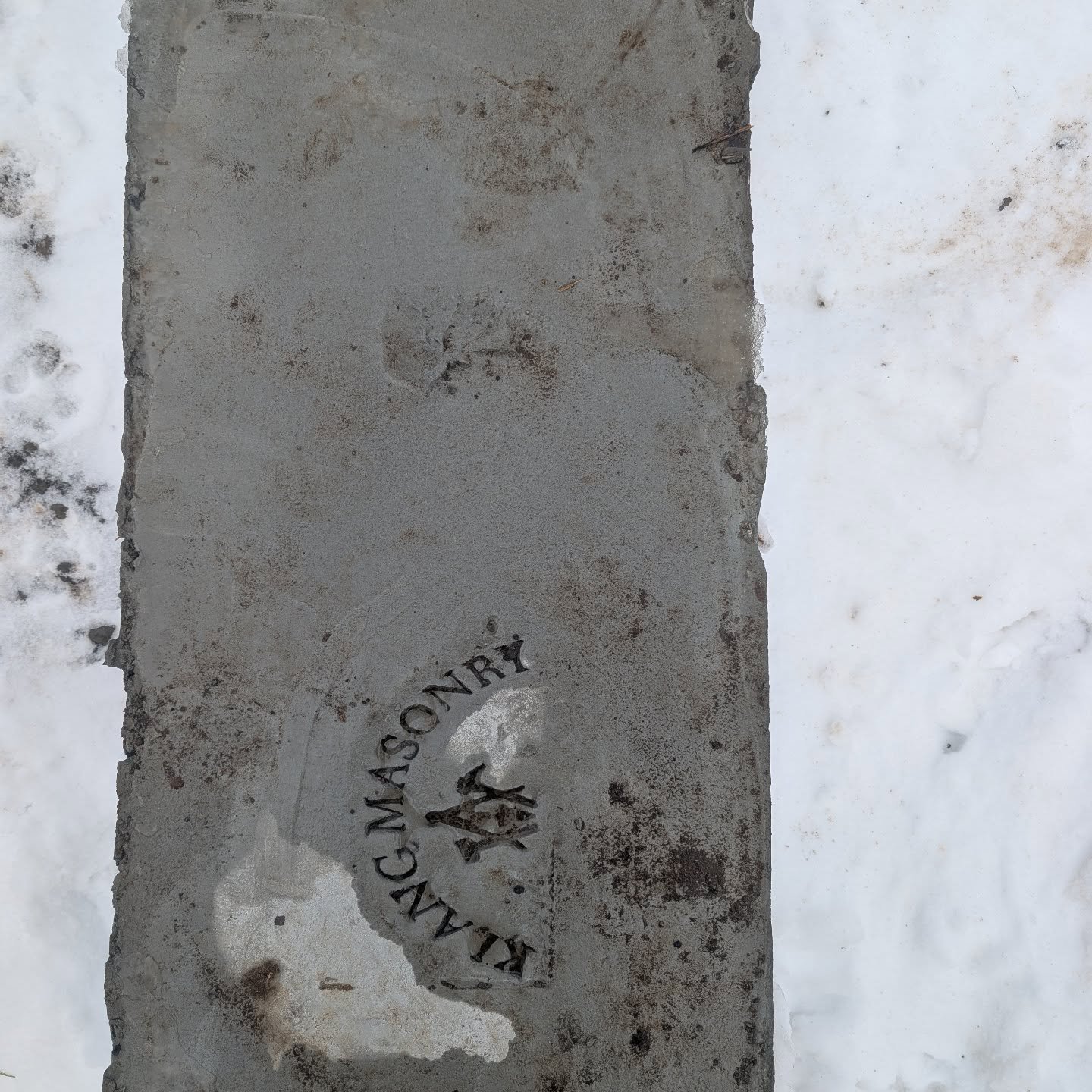 Footings in the winter